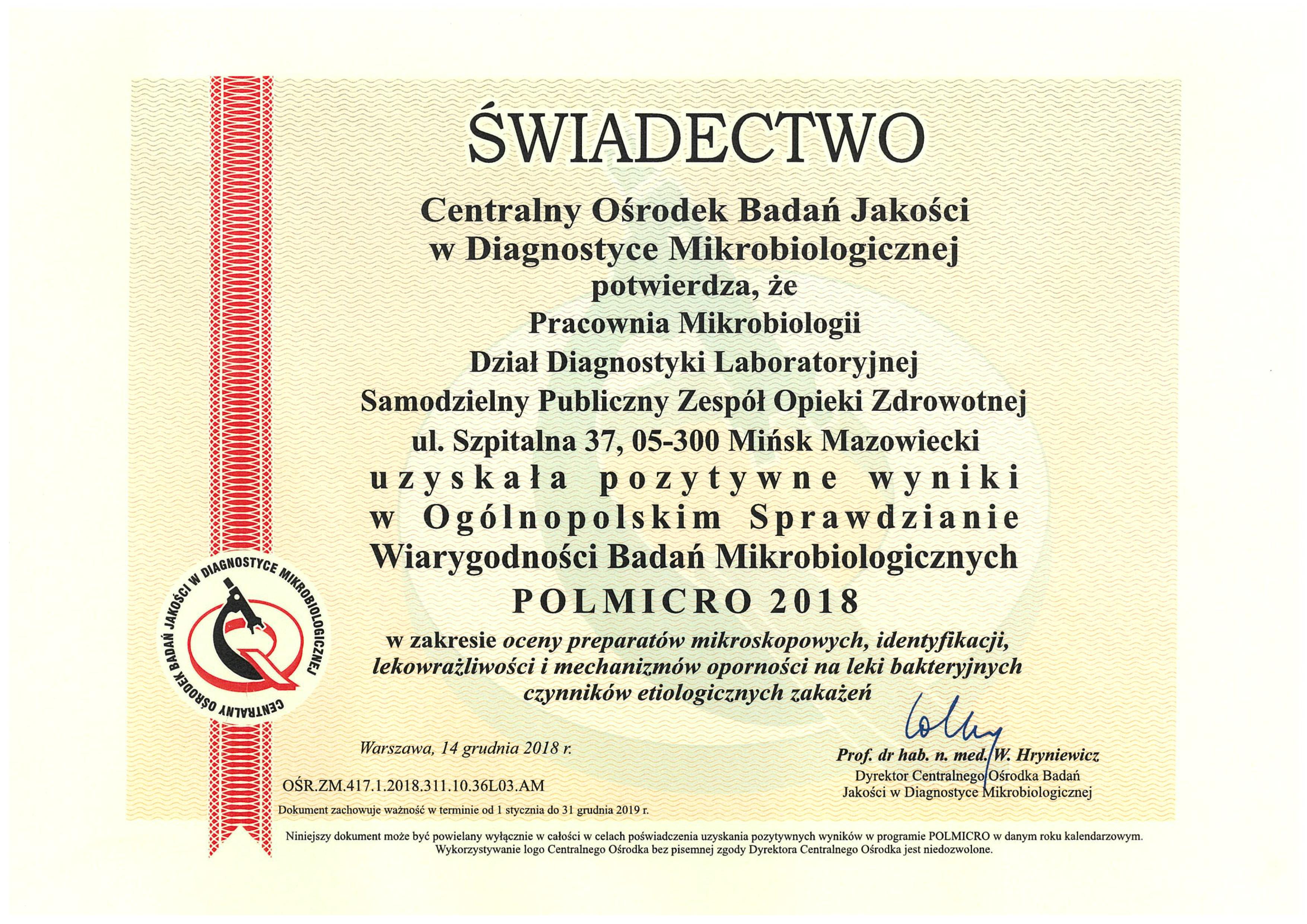 You are currently viewing Certyfikat wiarygodności badań w Mikrobiologii