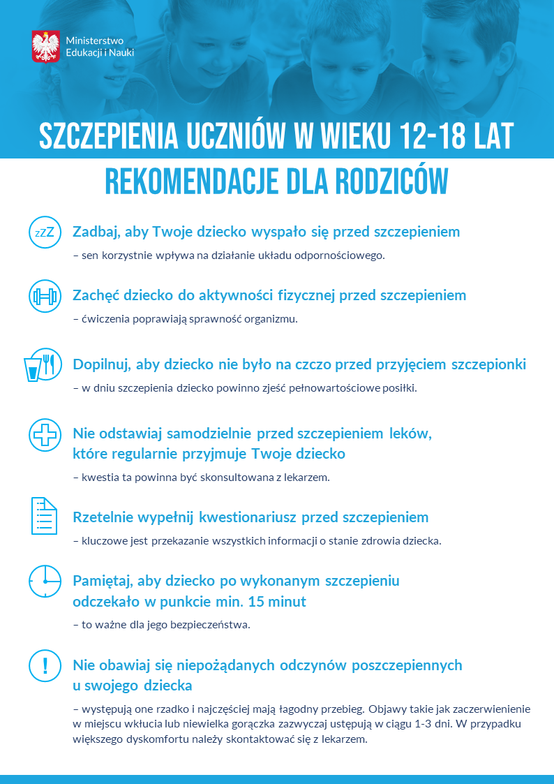 Szczepienia uczniów