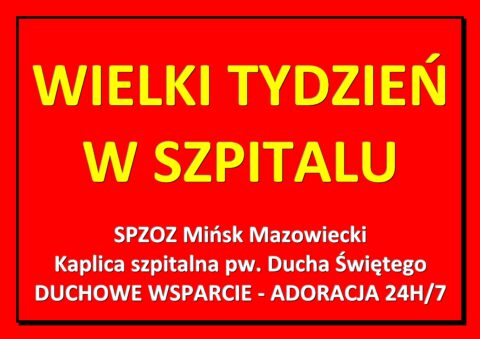 Read more about the article WIELKI TYDZIEŃ W SZPITALU