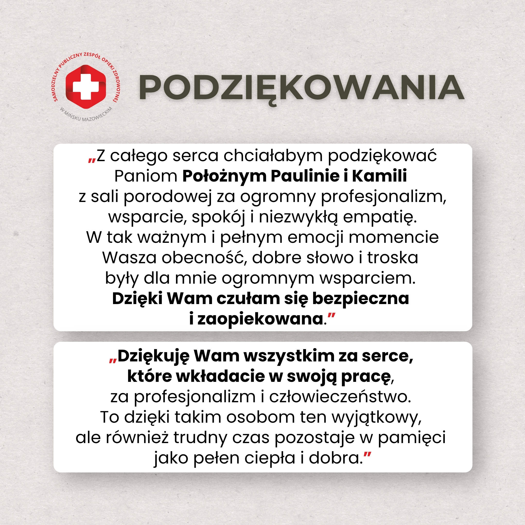 You are currently viewing „Moje maleństwo jest w najlepszych rękach”. Wyjątkowe podziękowania dla naszego Zespołu