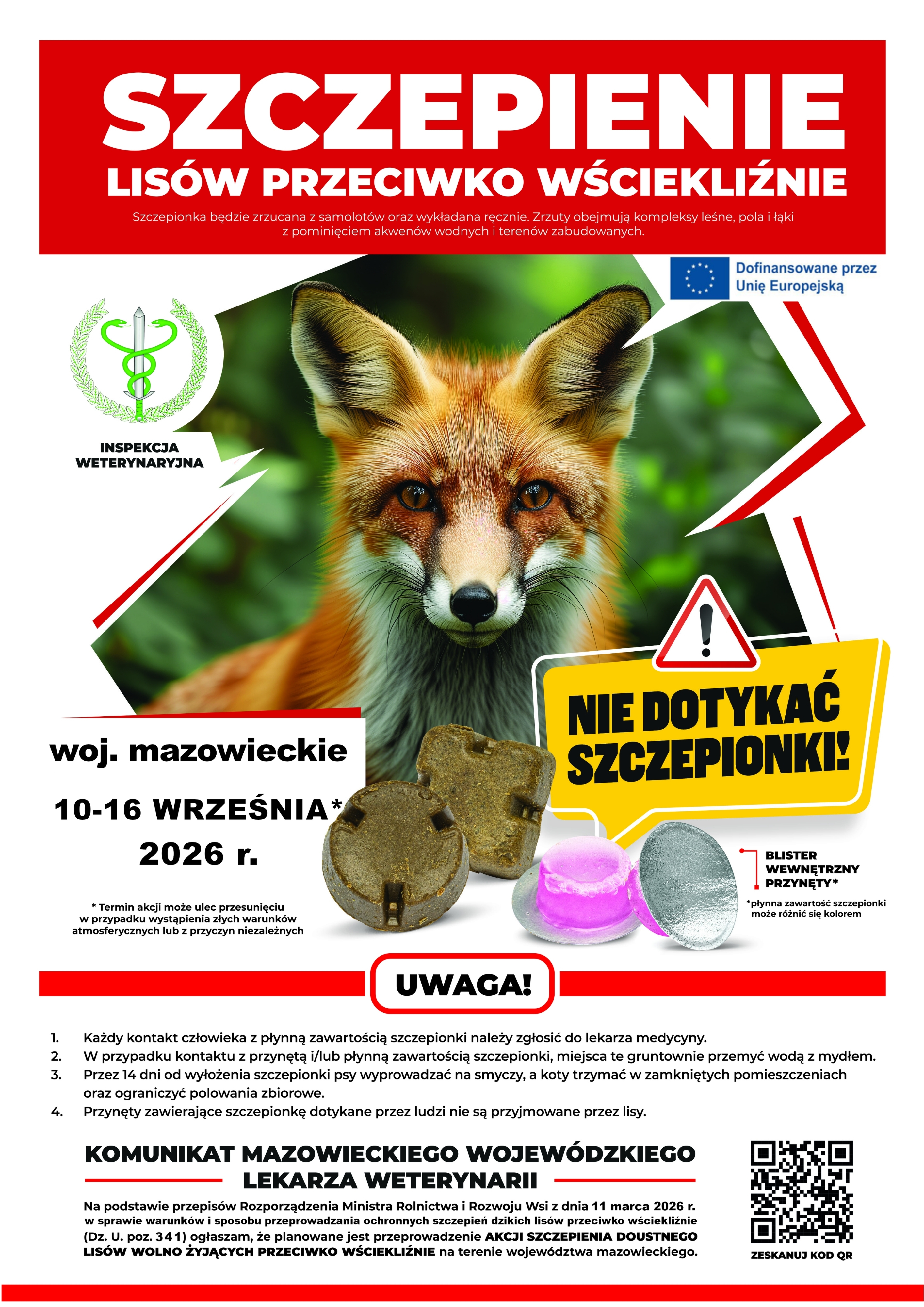 You are currently viewing Jesienna akcja szczepienia lisów przeciwko wściekliźnie