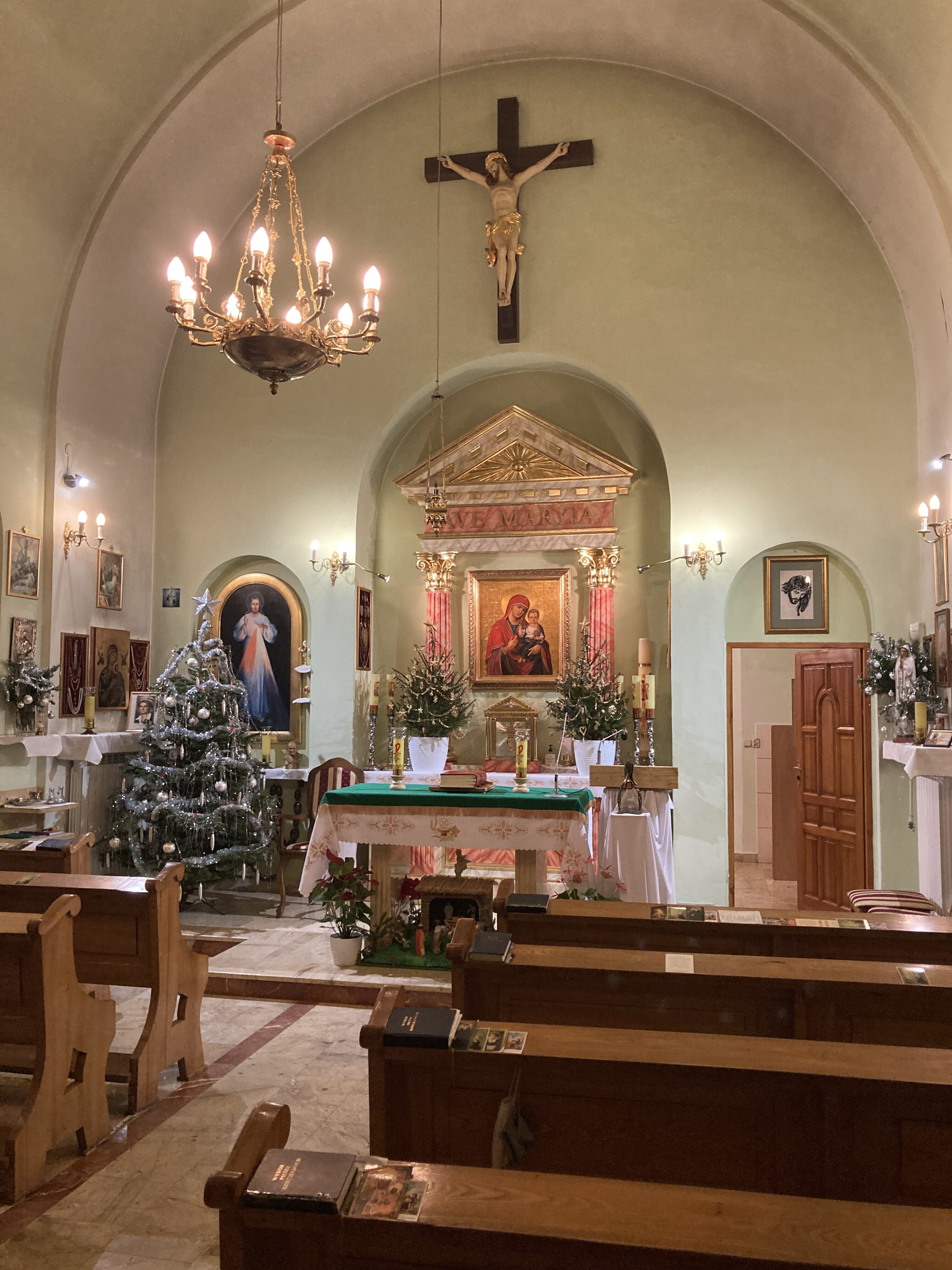 Wnętrze kaplicy pw. Świętego Ducha w Mińsku Mazowieckim.