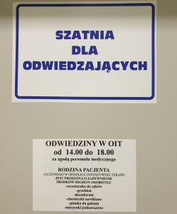 Oddział AiIT – szatnia dla odwiedzających